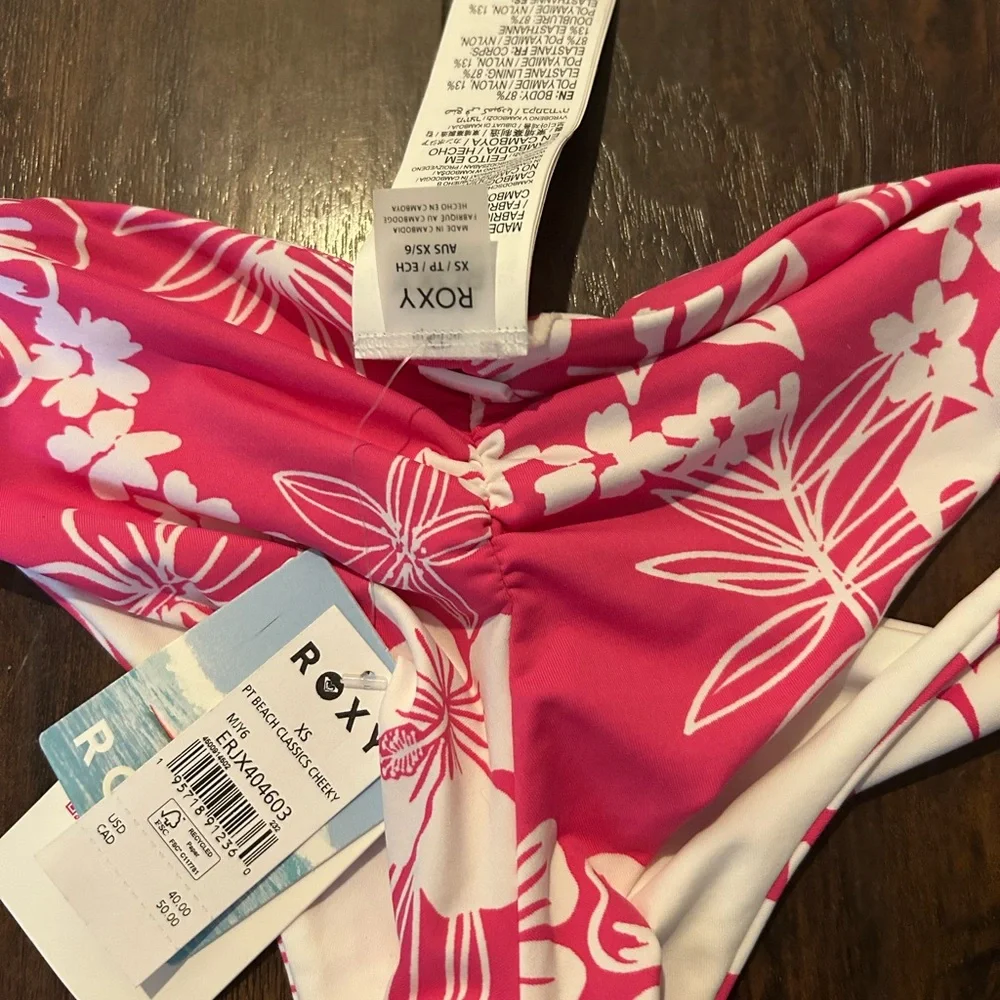 Roxy Pink Floral Bikini Set - Picture 5 of 7